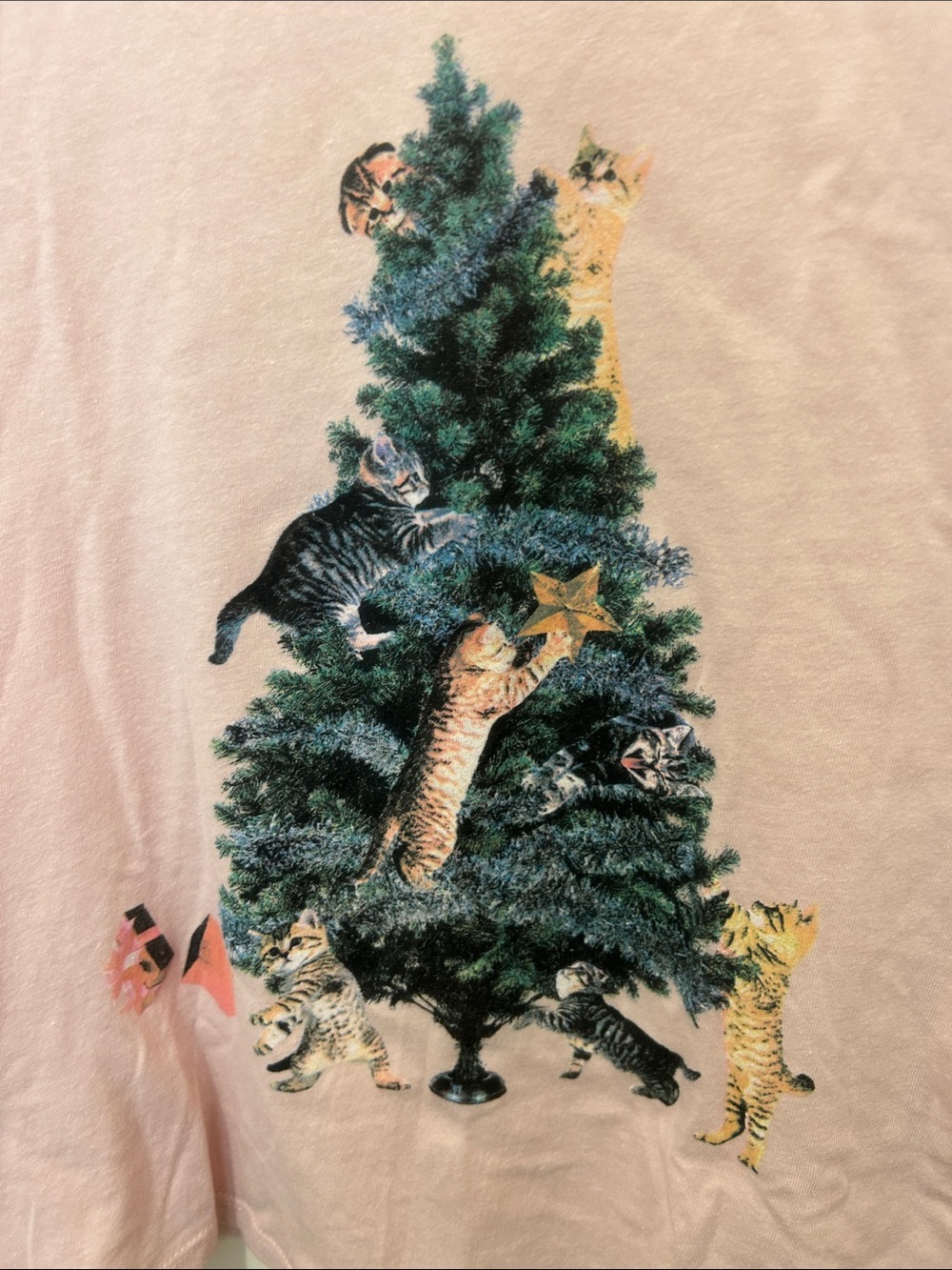 Old navy Christmas cat shirt